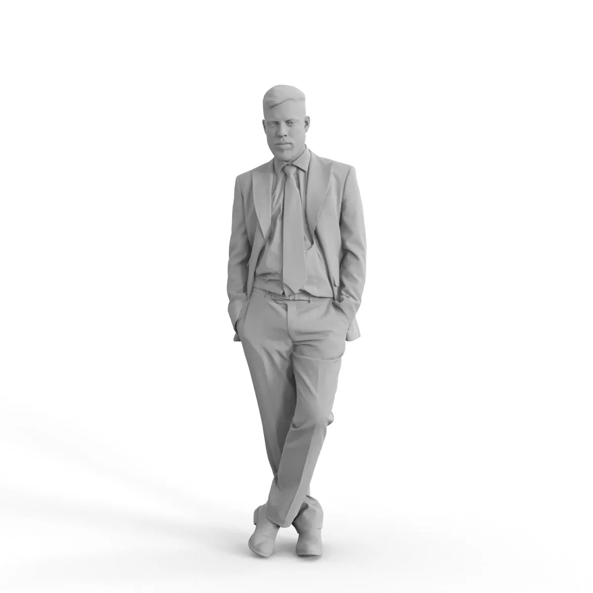 Business Man | bman0306hd2o01p02s | Ready-Posed 3D Human Model (Man / Still)