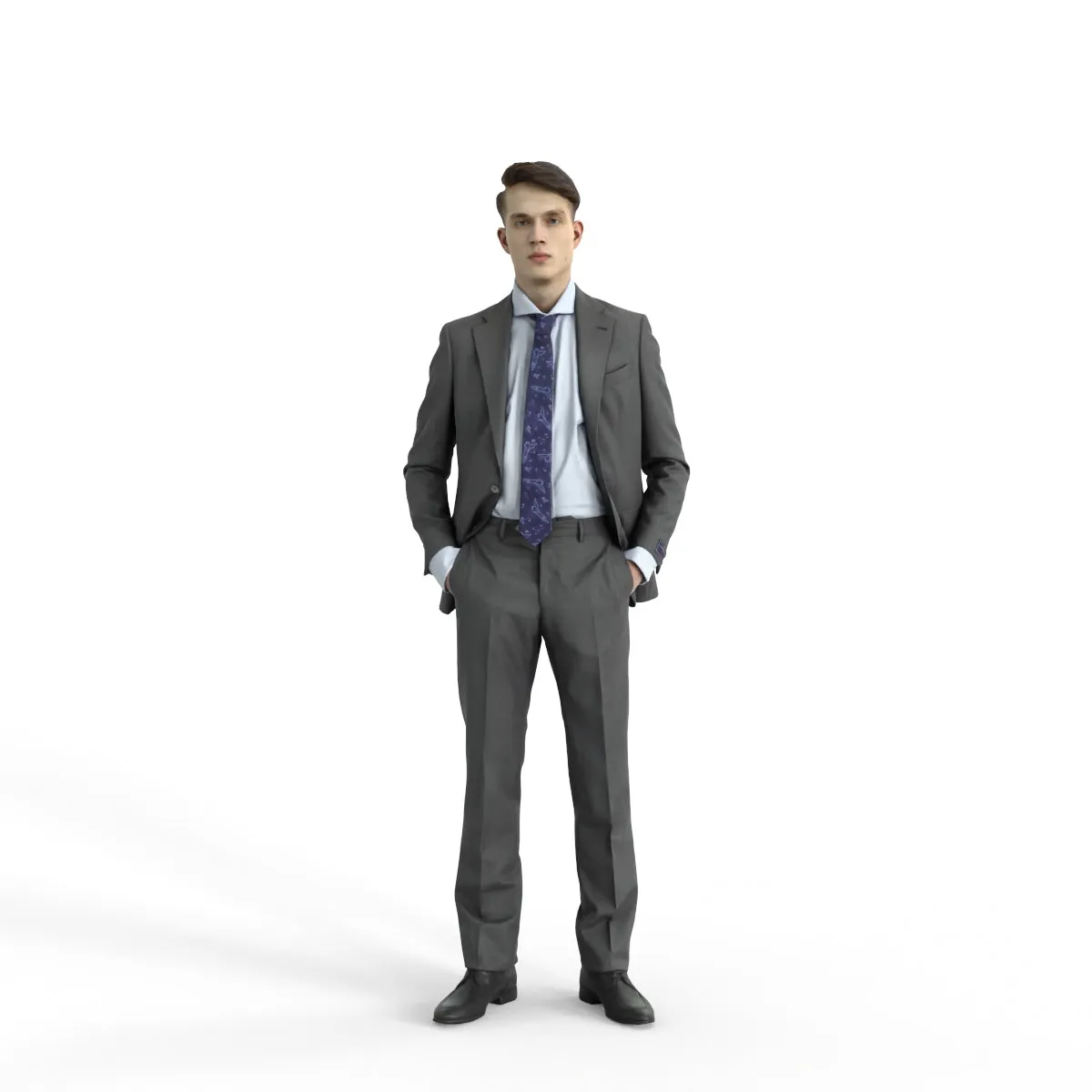 Business Man | bman0312hd2o03p02s | Ready-Posed 3D Human Model (Man / Still)