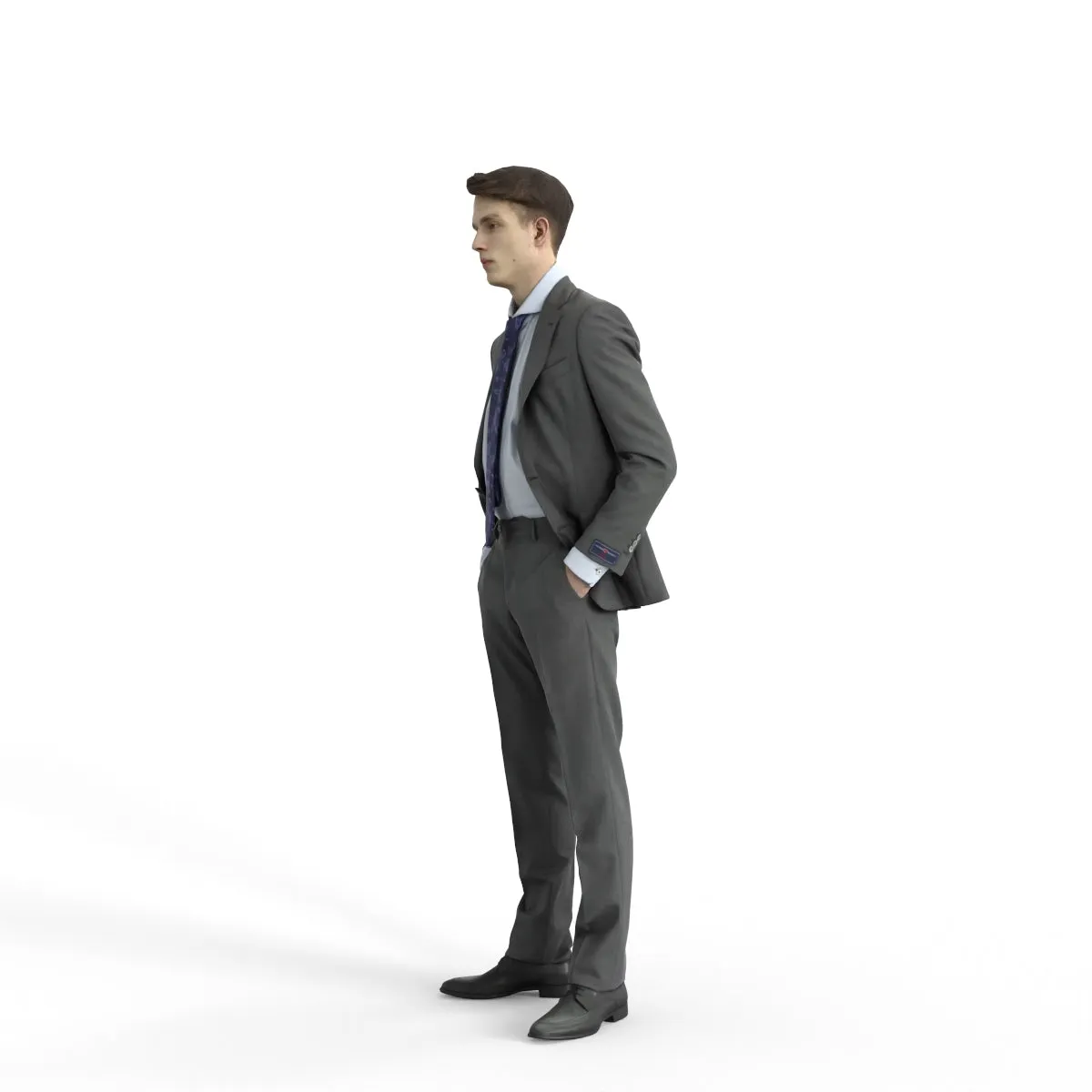 Business Man | bman0312hd2o03p02s | Ready-Posed 3D Human Model (Man / Still)