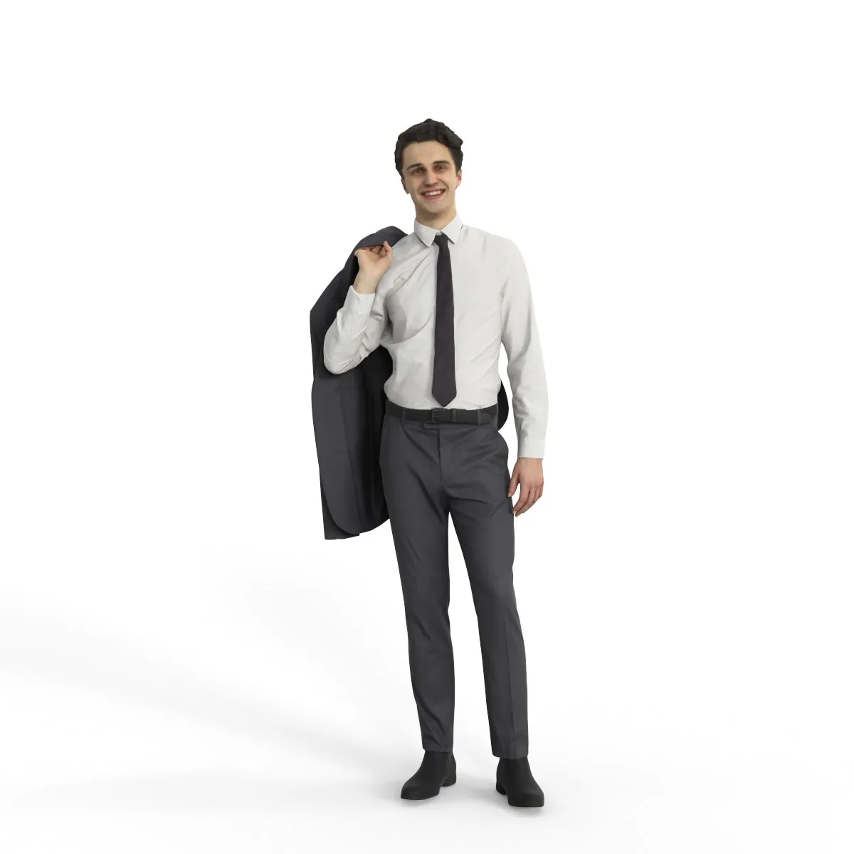Business Man | grp0002hd2o01p01s | Ready-Posed 3D Human Model (Man / Still)