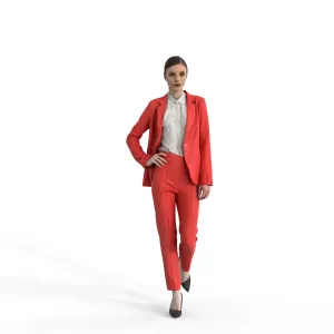 Business Woman | bwom0312hd2o01p01s | Ready-Posed 3D Human Model (Woman / Still)
