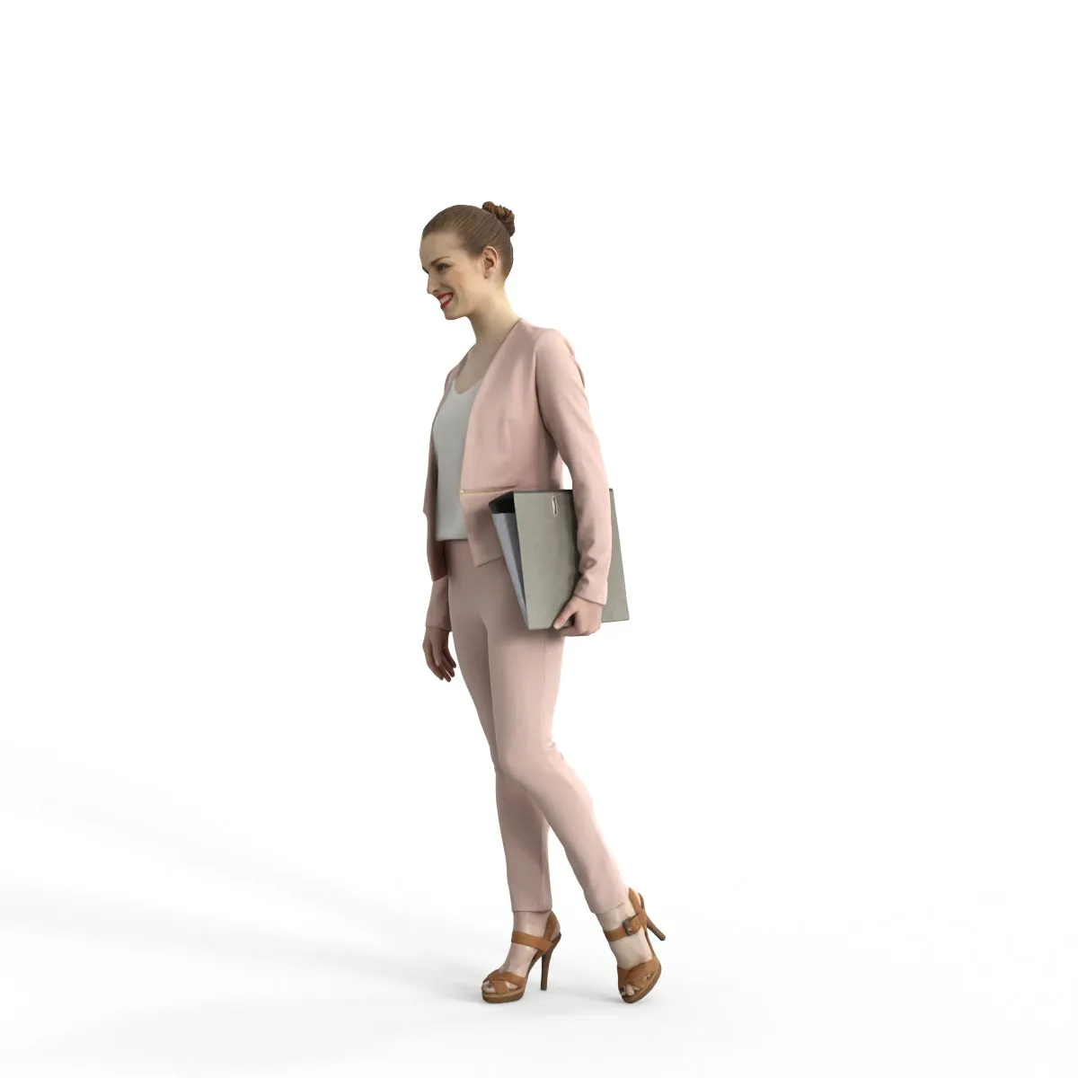 Business Woman | bwom0316hd2o02p01s | Ready-Posed 3D Human Model (Woman / Still)