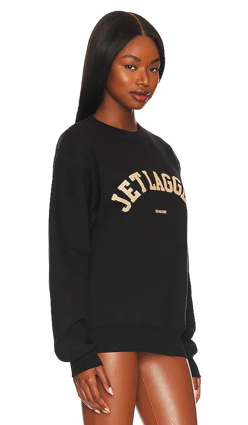 DEPARTURE Jet Lagged Crewneck in Black