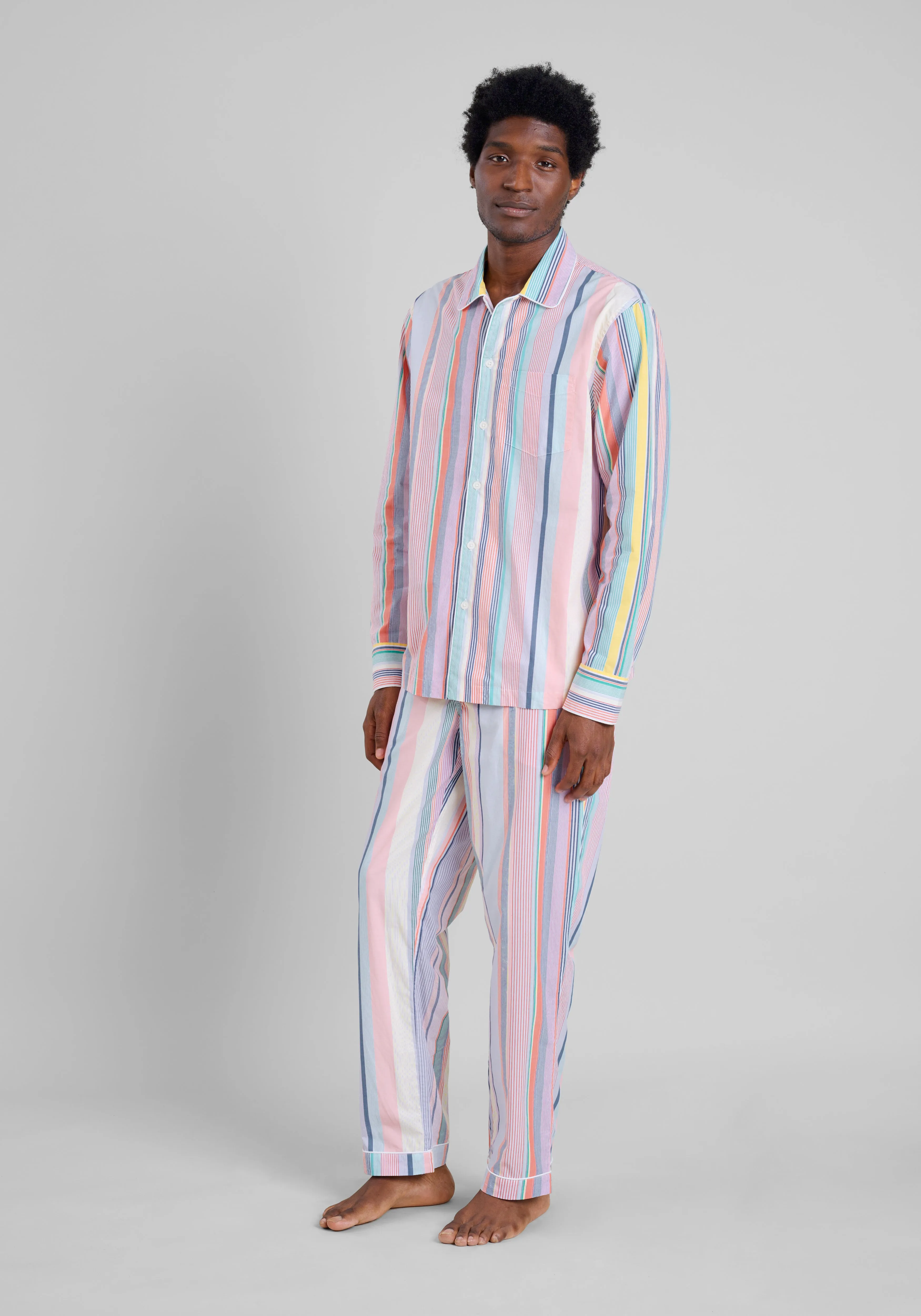 Henry Pajama Set in Vintage Stripe