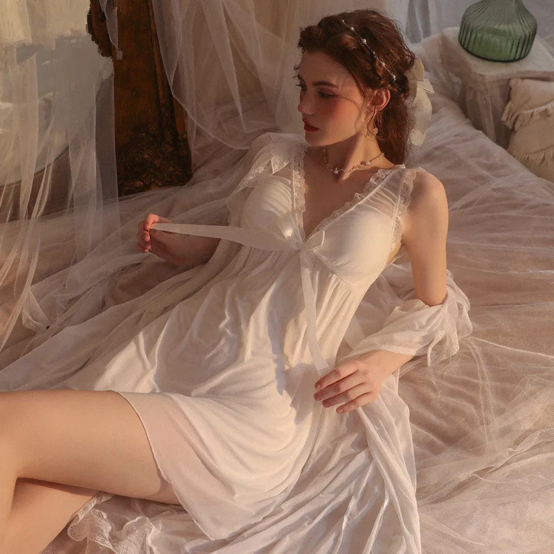 Lace Satin Pajama Set 2238