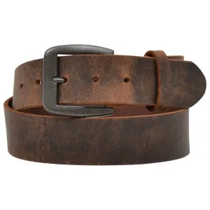 Men's 3D Western Brown Raw Edge Belt D1162