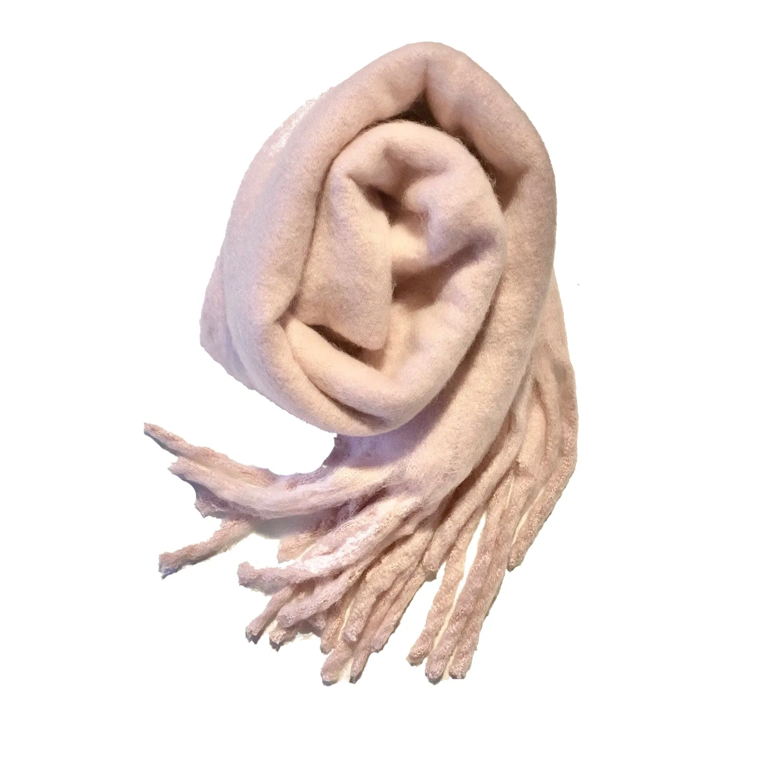 Nicki Dusty Lilac Pink Fringed Scarf