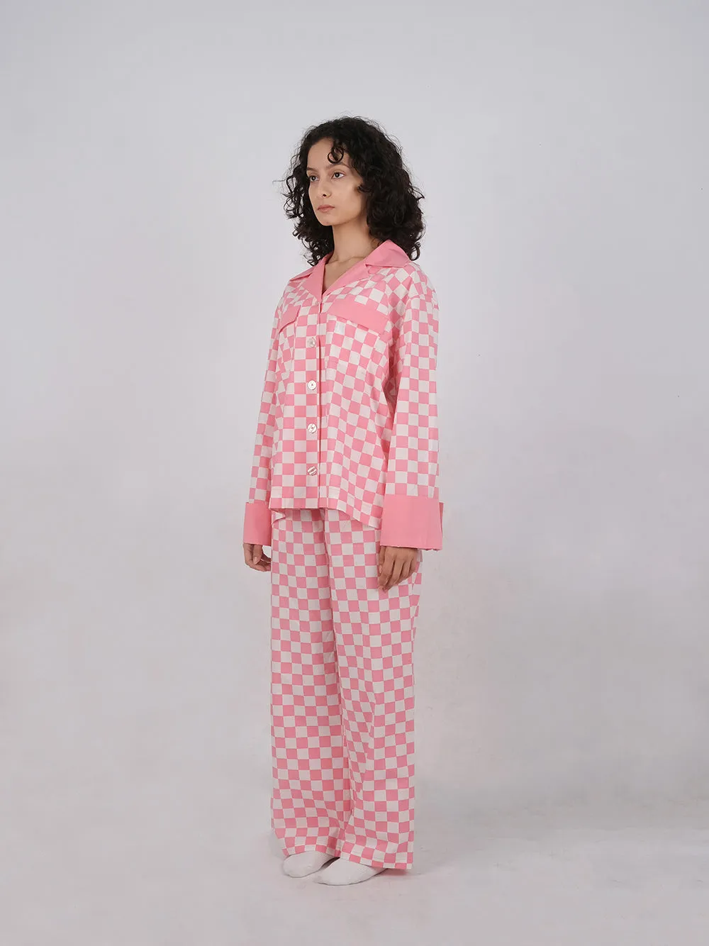 Pajama Set - Poppy Pink