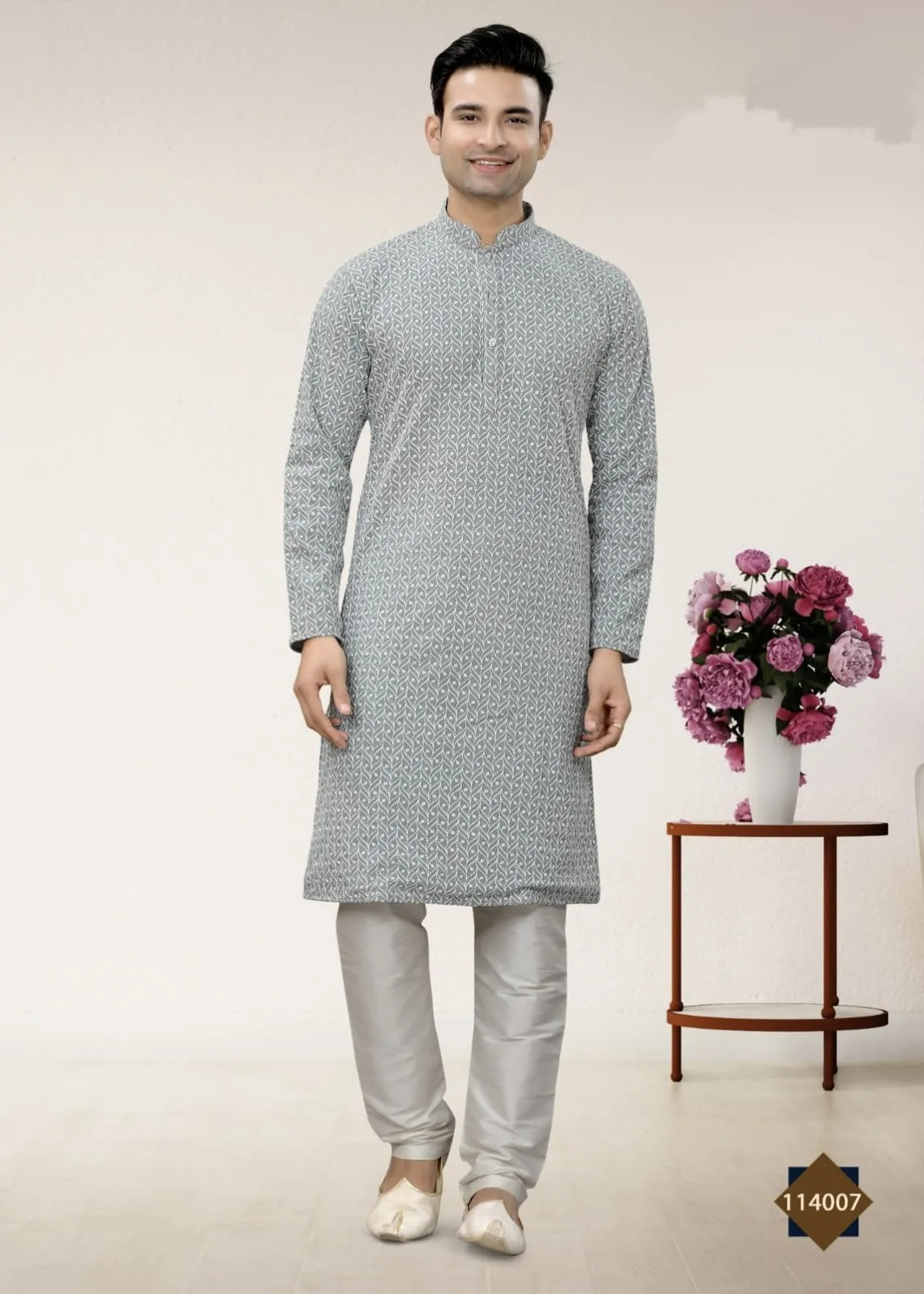Party Wear Lucknowi Work Kurta Pajama Vol-114
