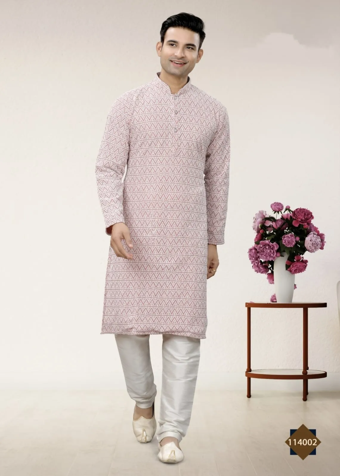 Party Wear Lucknowi Work Kurta Pajama Vol-114