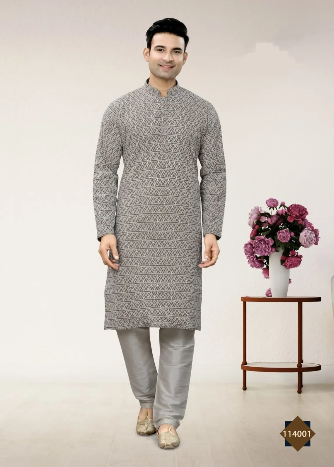 Party Wear Lucknowi Work Kurta Pajama Vol-114
