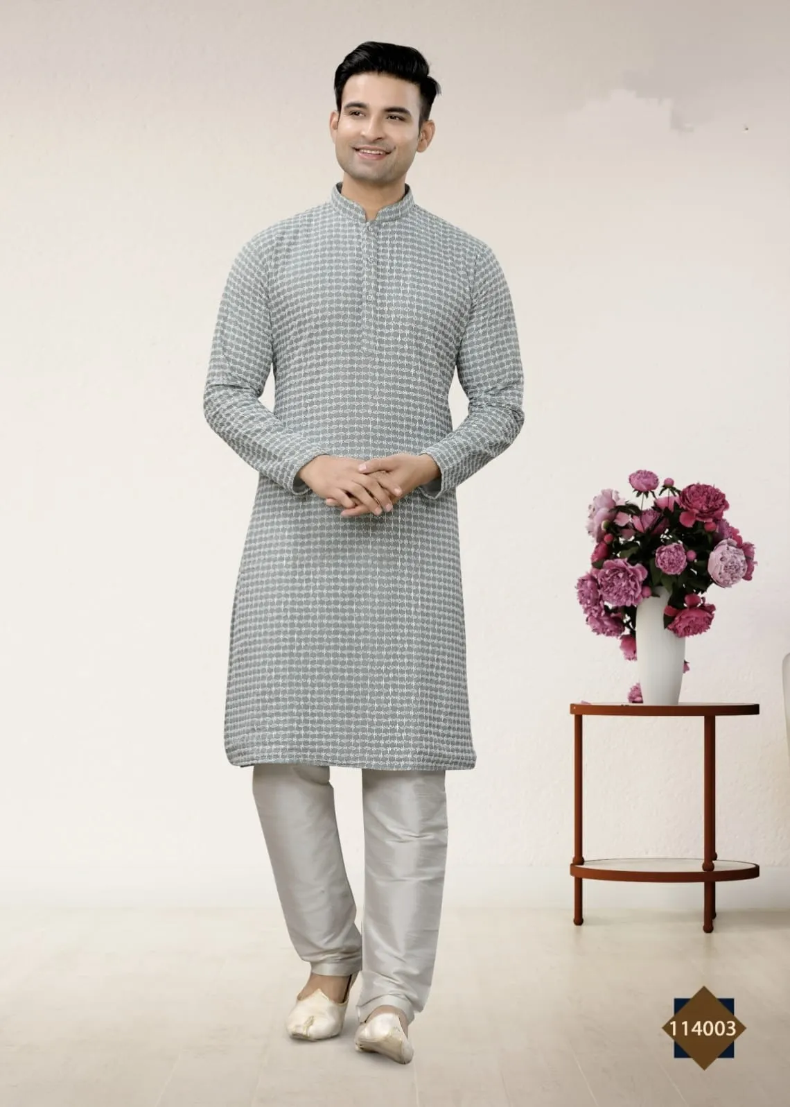 Party Wear Lucknowi Work Kurta Pajama Vol-114