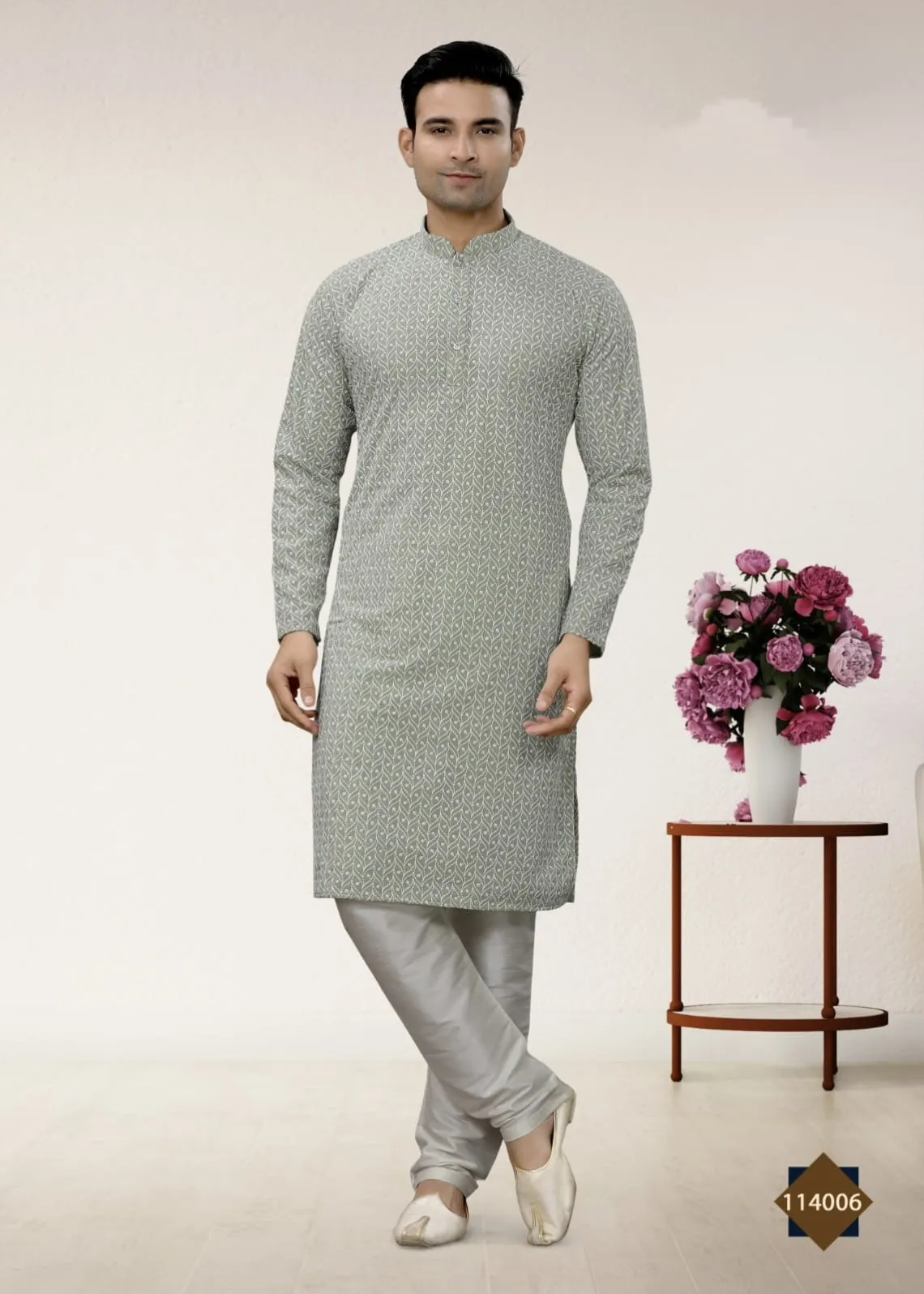 Party Wear Lucknowi Work Kurta Pajama Vol-114