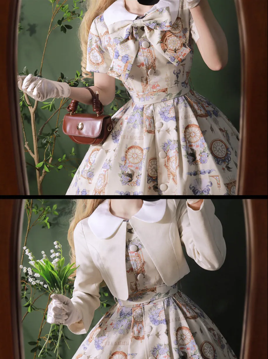 Print Legant Jacket Dress Classical Set Echo Eternal Echo Lotor