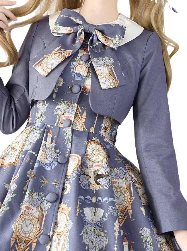 Print Legant Jacket Dress Classical Set Echo Eternal Echo Lotor