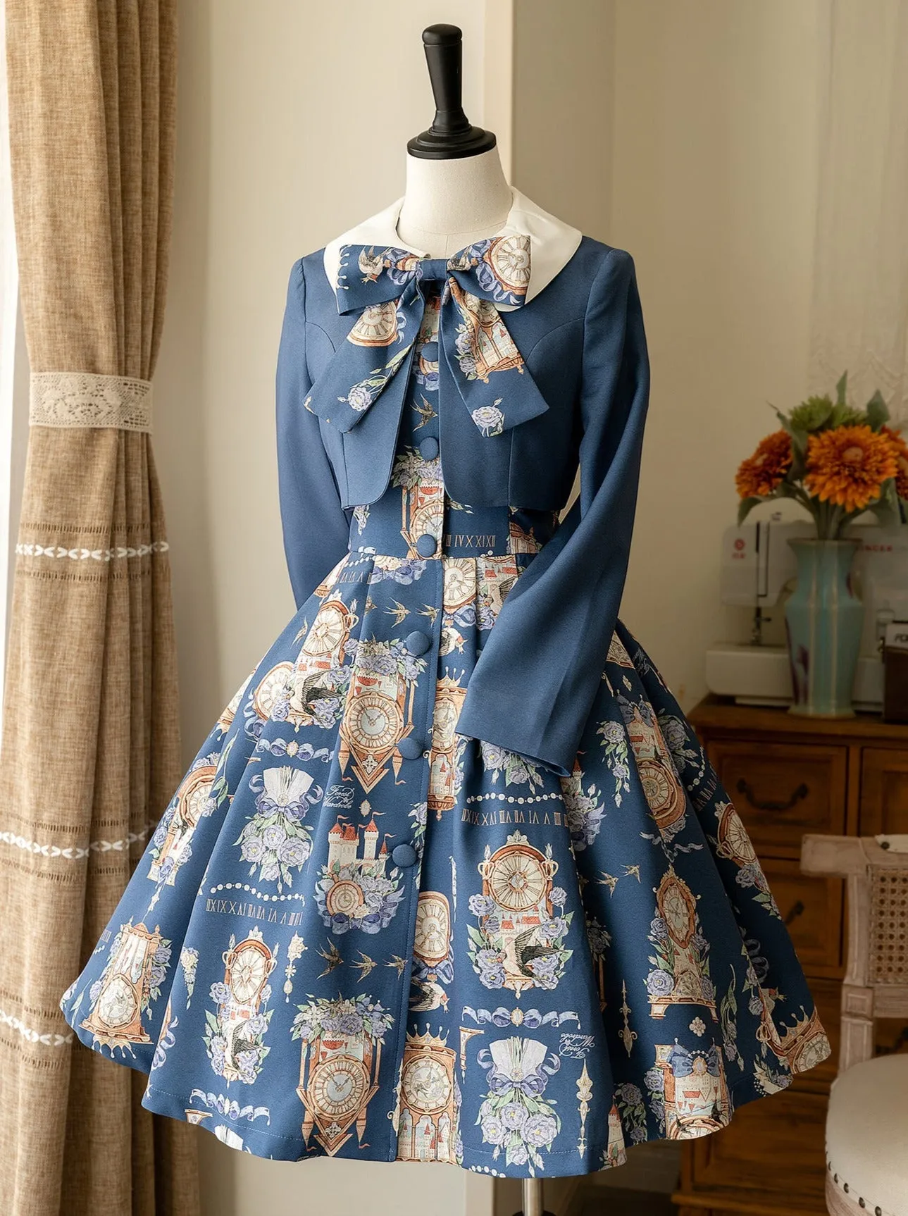 Print Legant Jacket Dress Classical Set Echo Eternal Echo Lotor