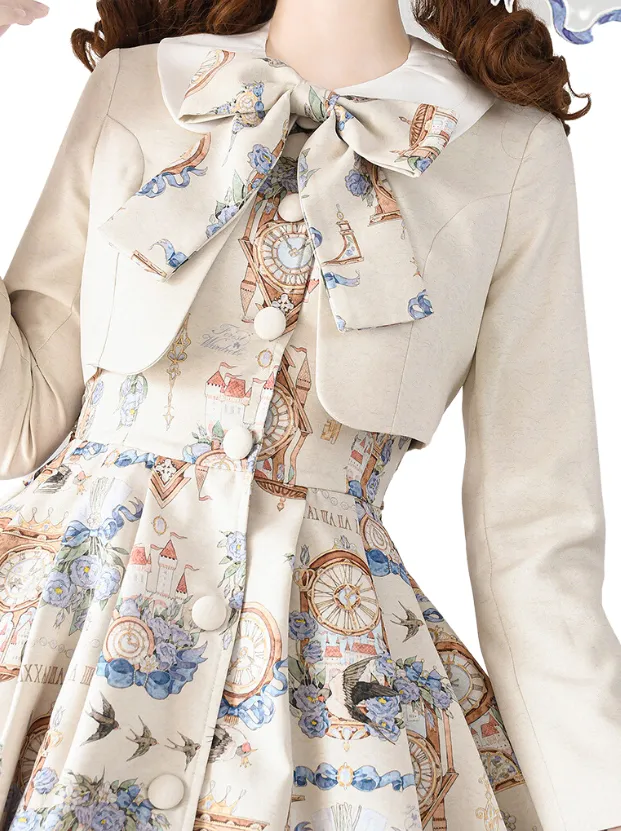 Print Legant Jacket Dress Classical Set Echo Eternal Echo Lotor