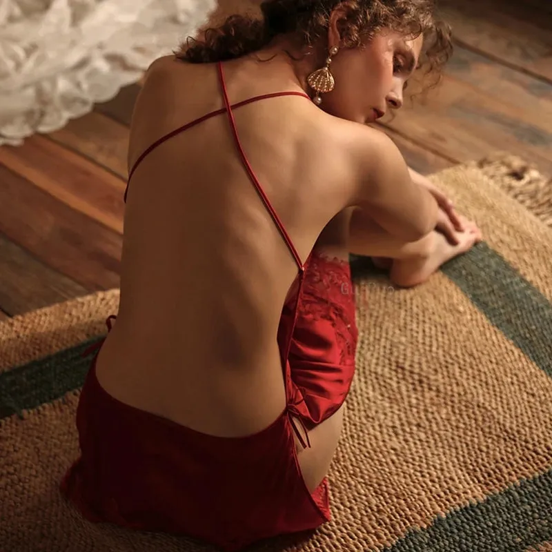 Siena's Backless Nightdress