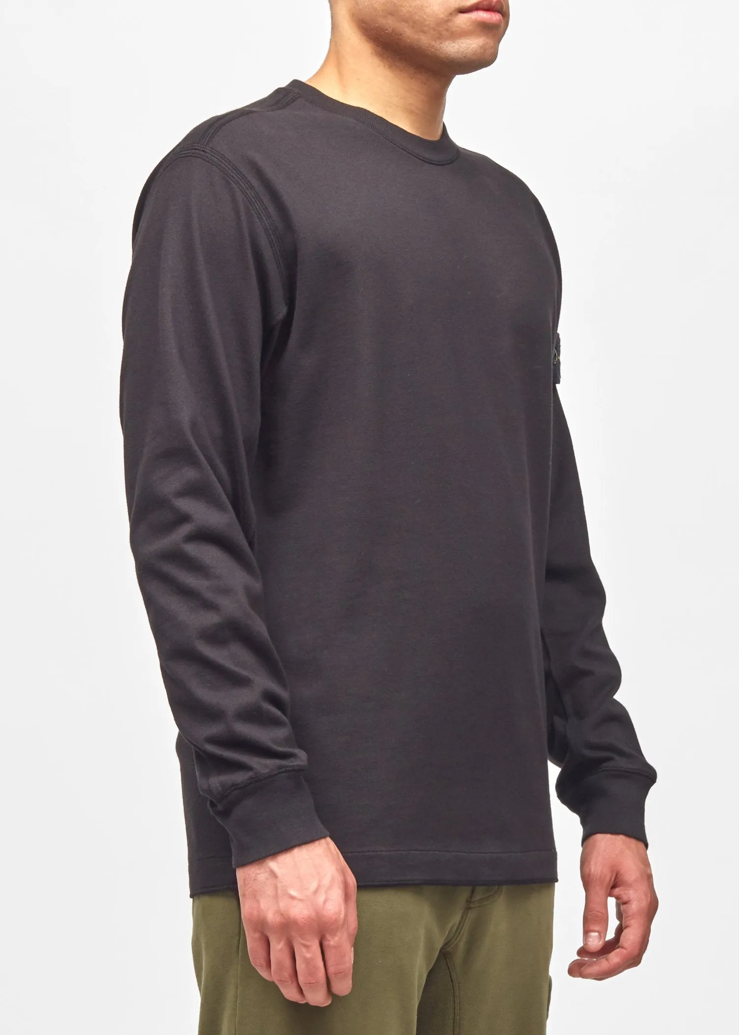 STONE ISLAND: CREWNECK [BLACK]