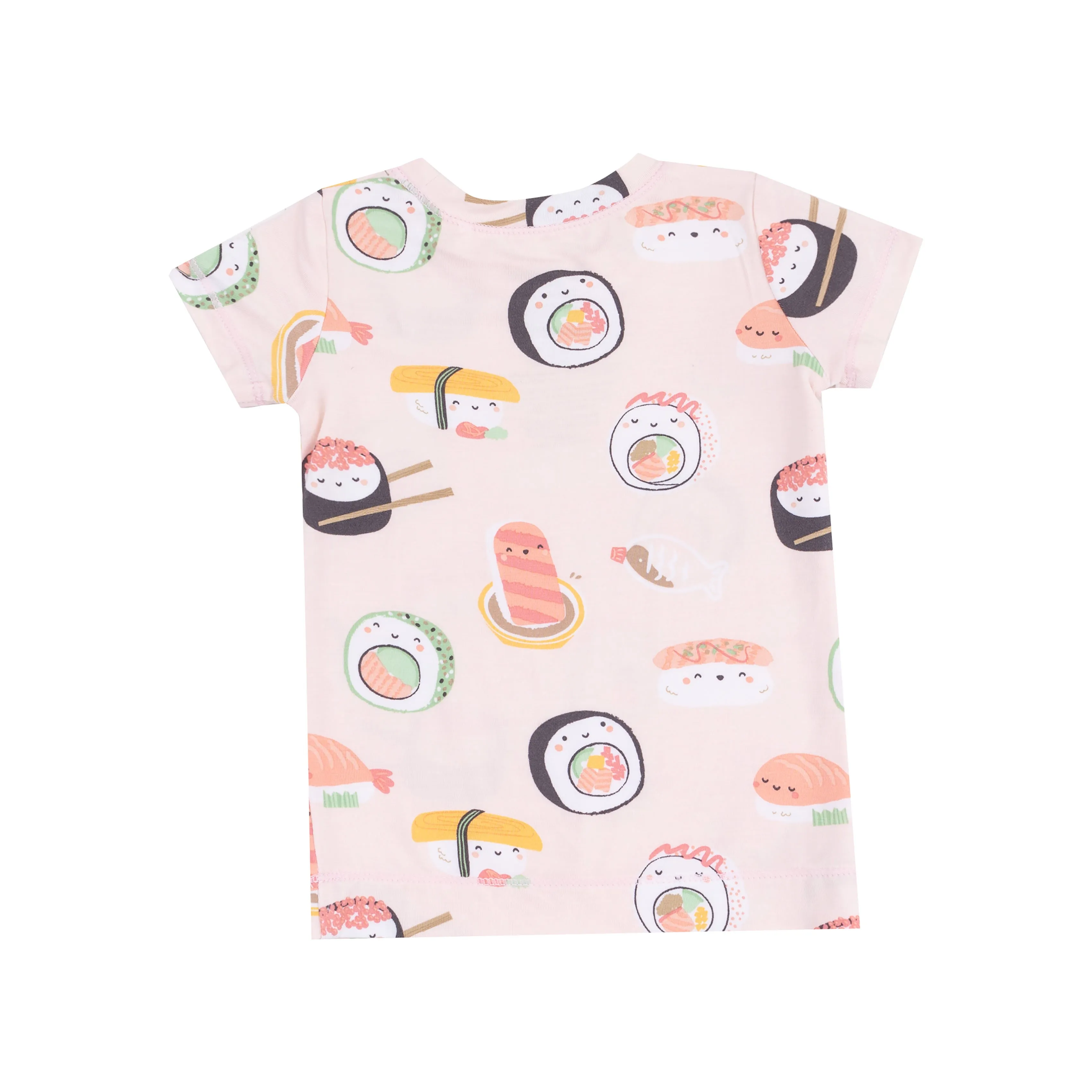 Sushi Shortsleeve Loungewear Set - Pink