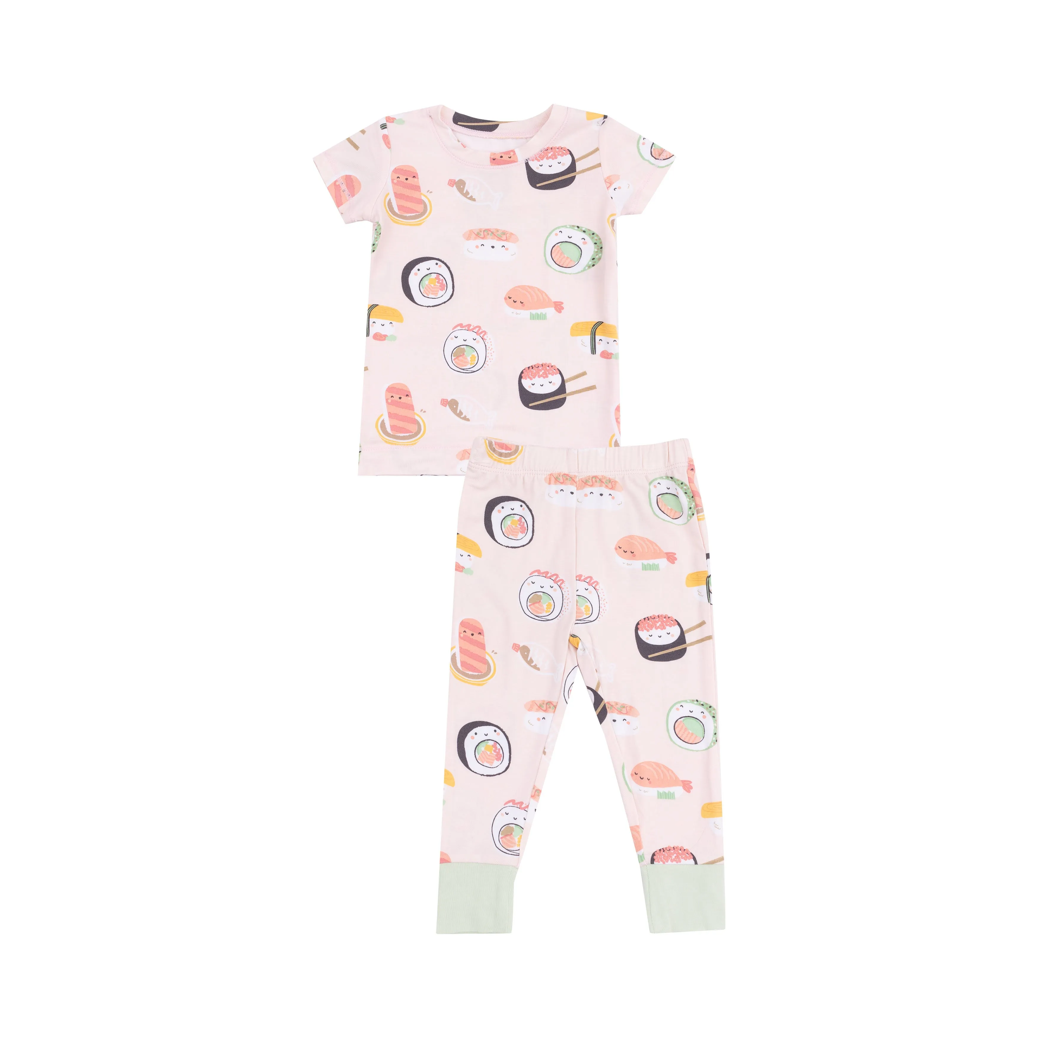 Sushi Shortsleeve Loungewear Set - Pink