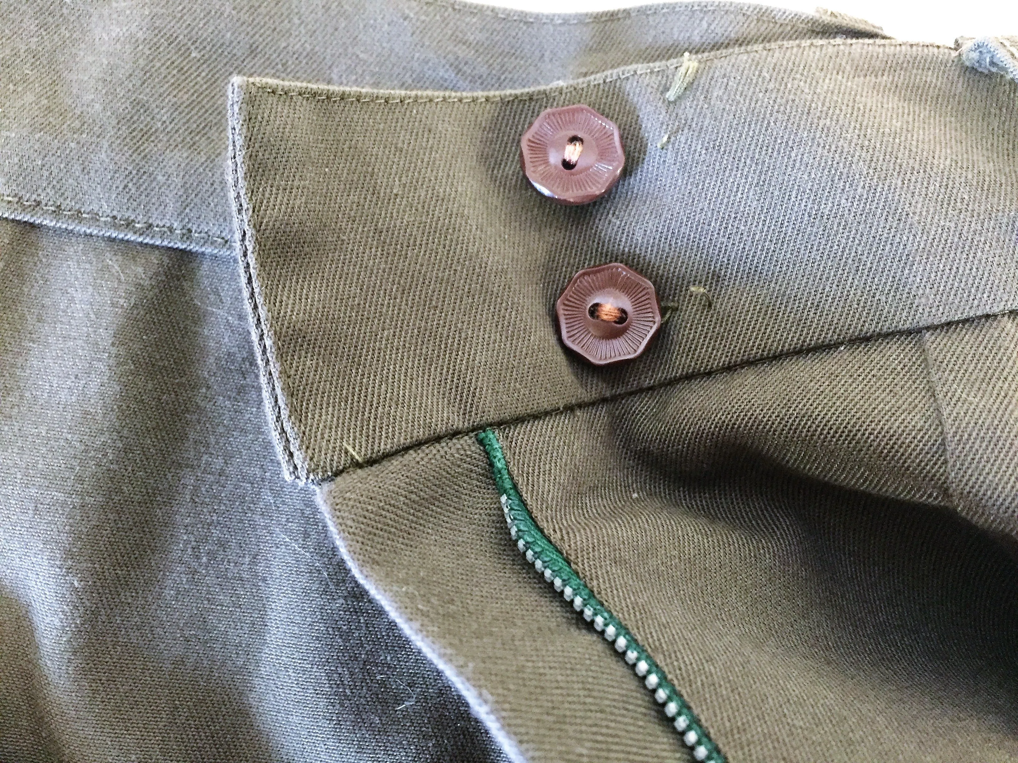 Vintage 1970's 80's Brownish Gray Businesses Mini Skirt