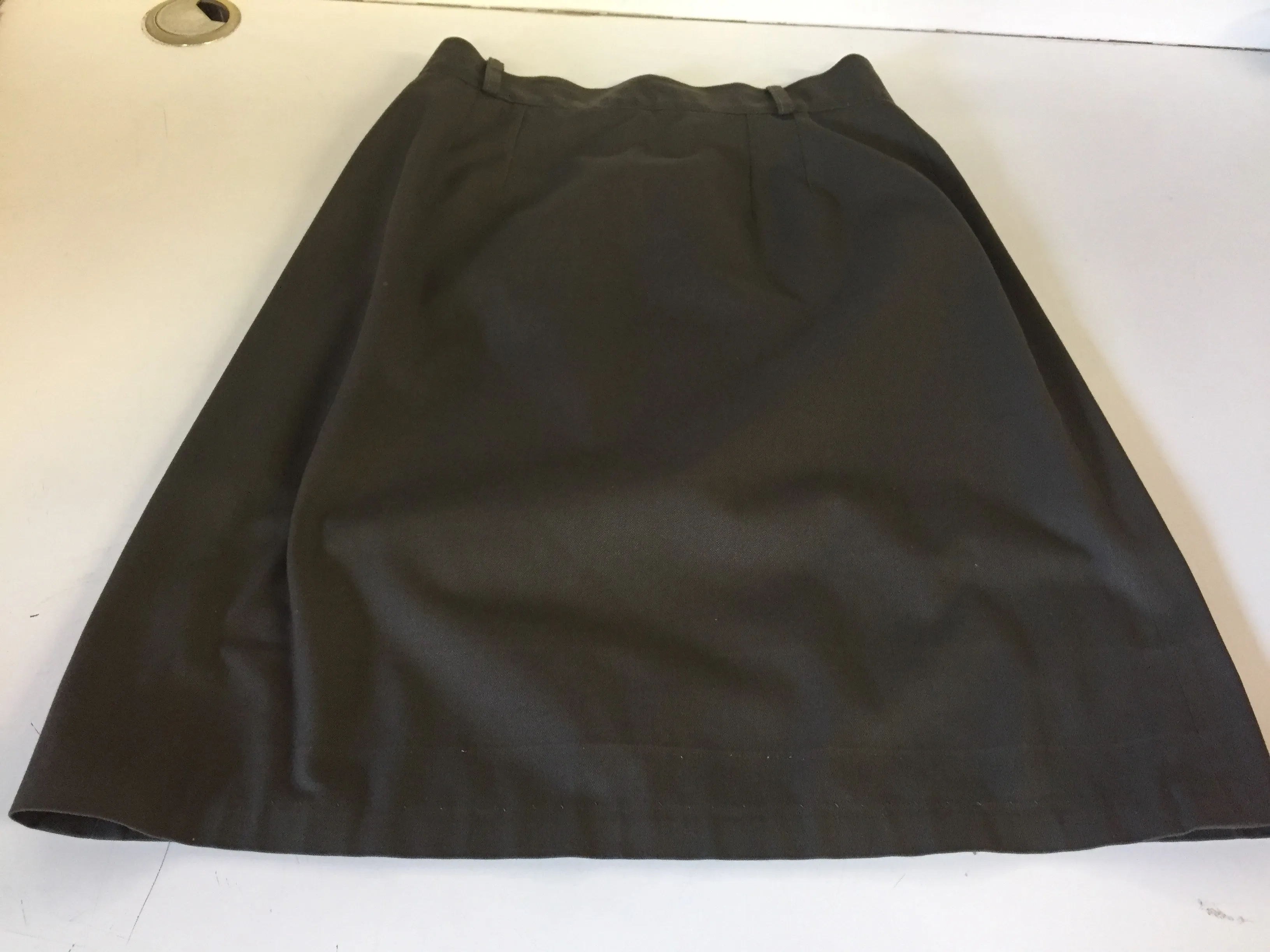 Vintage 1970's 80's Brownish Gray Businesses Mini Skirt