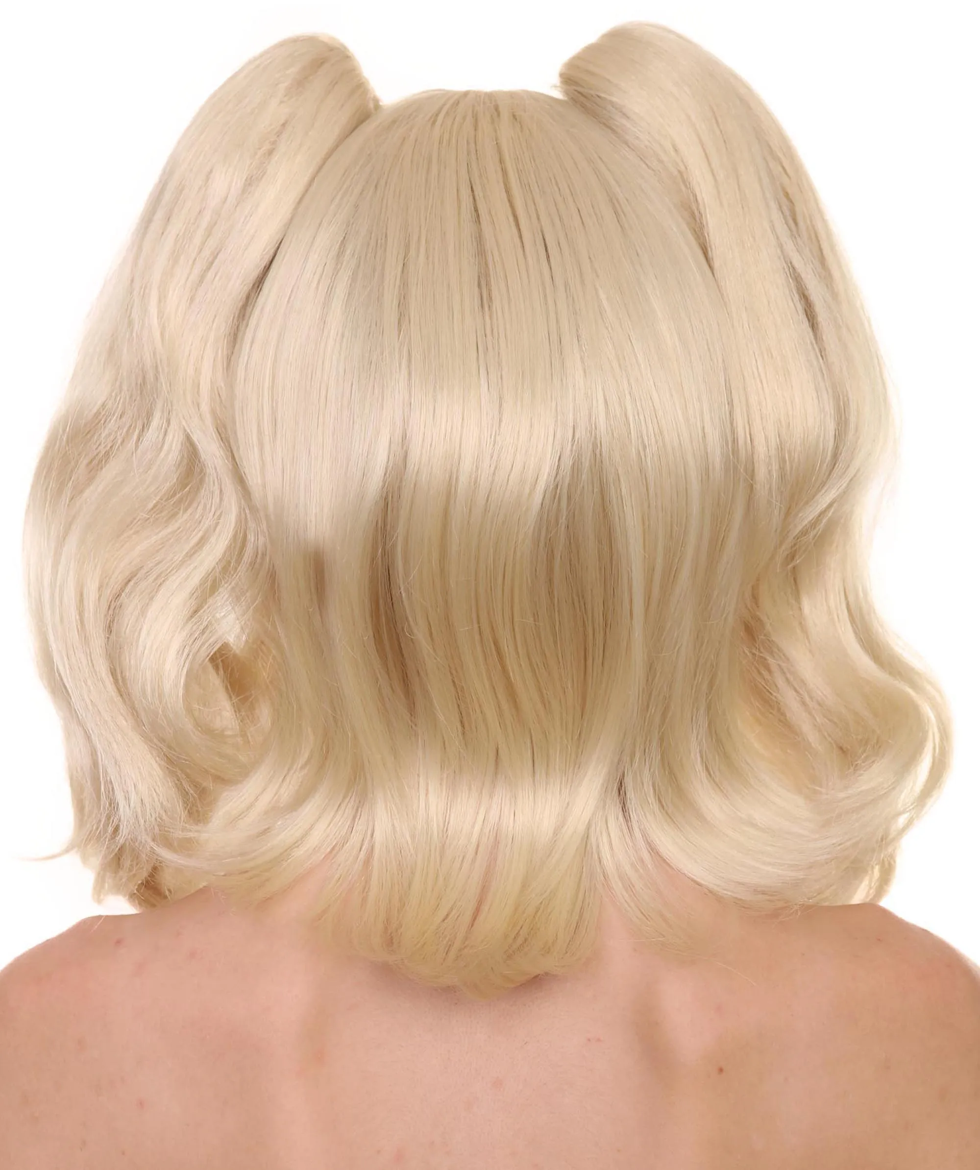 Women’s Superhero Pigtails Wig | Blonde TV/Movie Wig | Premium Breathable Capless Cap